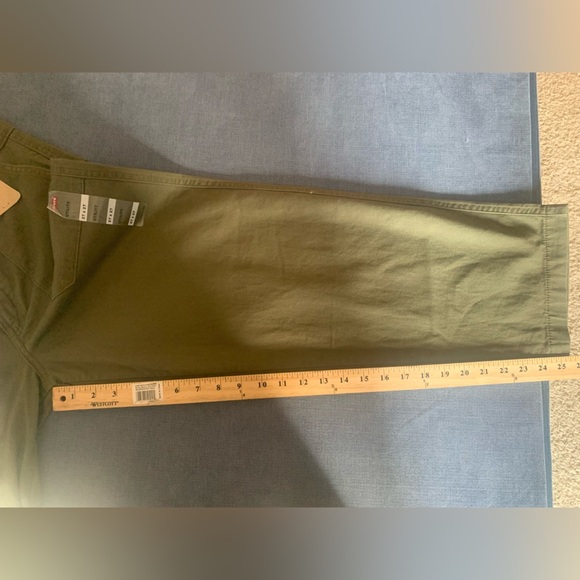 Womens Levi’s Olive Green Utility Straight Lose Fit Cargo Grunge Skater Pants 27 - Picture 7 of 7